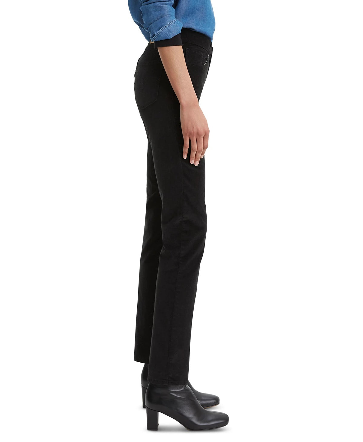 Levi's Women's Classic Straight-Leg Corduroy Jeans Black Size 12AV/MD/RG