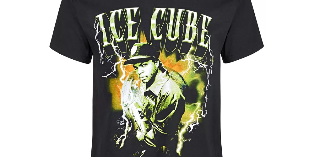 Merch Traffic Men's Ice Cube Men's Graphic T-Shirt Black Size X-Large