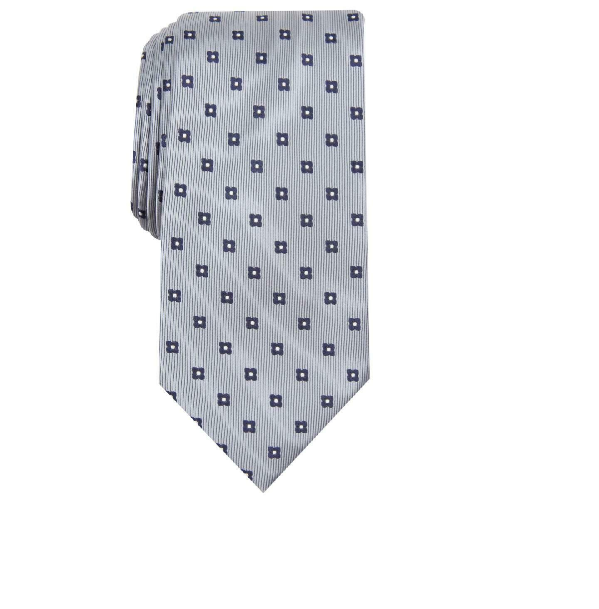 Club Room Men's Silk Blend Professional Business Neck Gray One Size