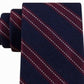 Tommy Hilfiger Men's Stitch Line Stripe Tie Red Size Regular