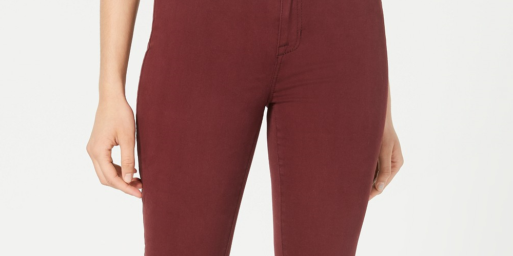 Celebrity Pink Juniors' Skinny Jeans Dark Red Size 5