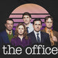 The Office Retro Sun Cast Men's Graphic T-Shirt Black Size Large