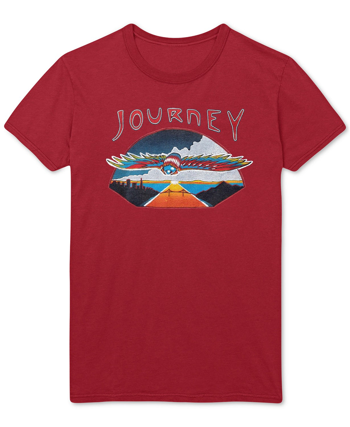 Journey Flying Men's Graphic T-Shirt Red Size Small