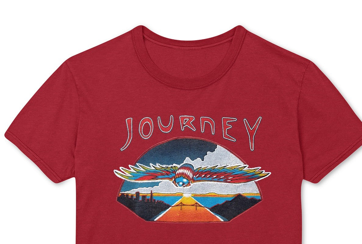 Journey Flying Men's Graphic T-Shirt Red Size Small