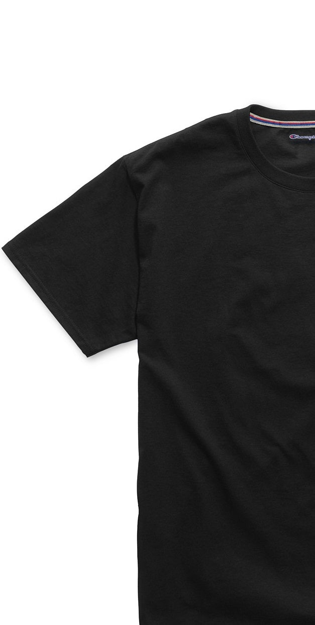 Champion Men's Cotton Pajama T-Shirt Black Size Large
