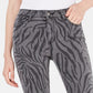 Tinseltown Juniors' Zebra-Print Skinny Jeans Gray Size 11