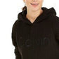 Calvin Klein Women's Performance Logo Fleece Hoodie Black Size X-Large