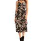 Rachel Rachel Roy Women's Valia Printed Tiered Dress Black Size Medium