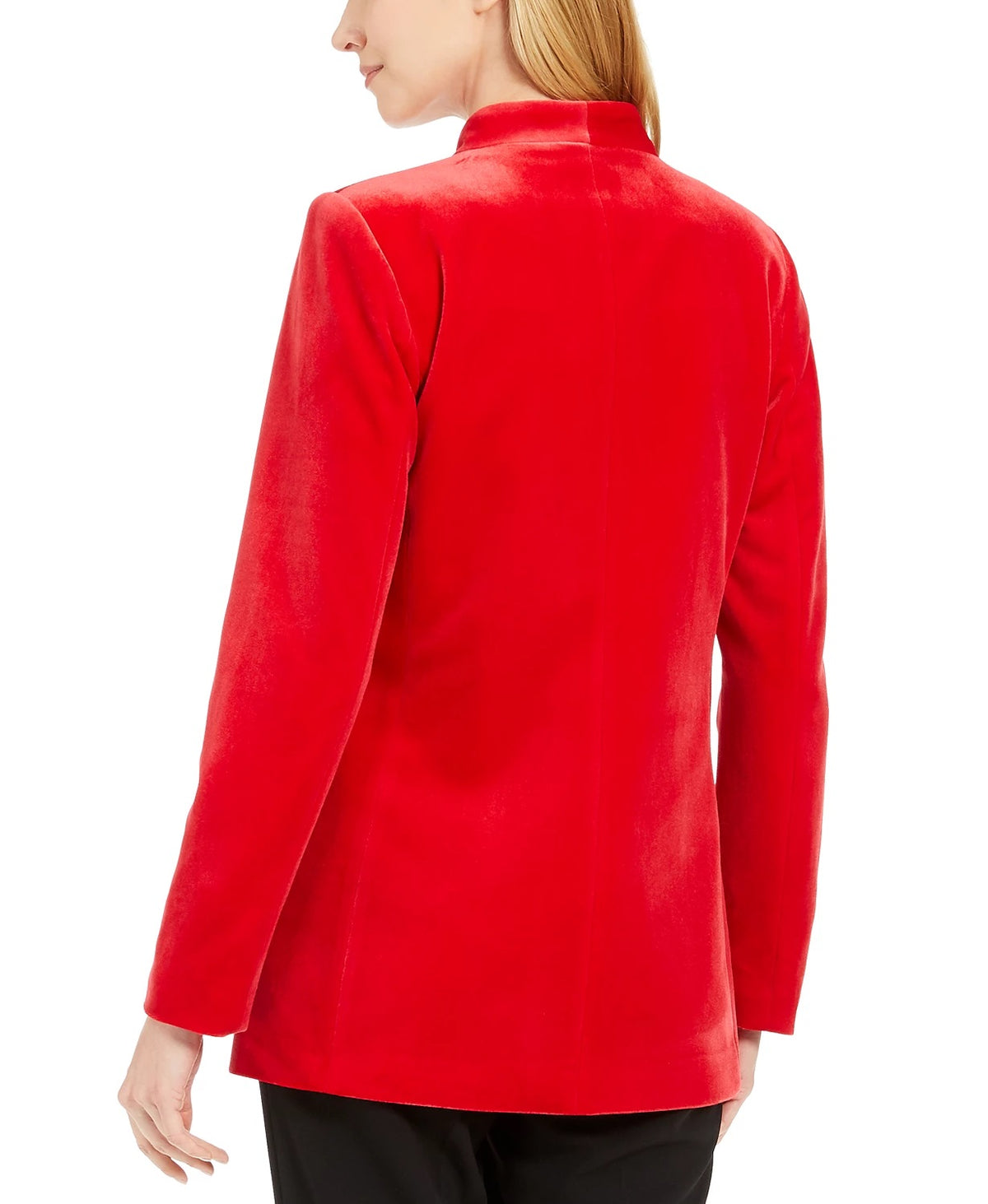 Calvin Klein Women's Long Velvet Blazer Medium Red Size 12