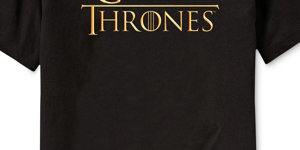 Ripple Junction Men's Game Of Thrones Men's Logo T-Shirt Black Size Small
