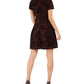 Vince Camuto Women's Burnout Lace Fit & Flare Dress Charcoal Size 16