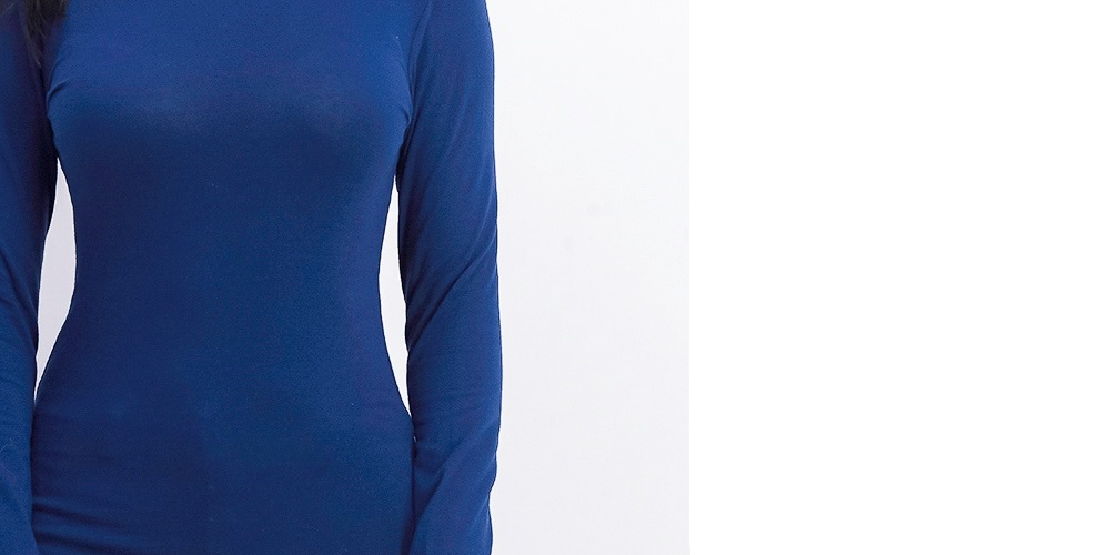 Planet Gold Juniors' Long-Sleeve T-Shirt Blue Size Large