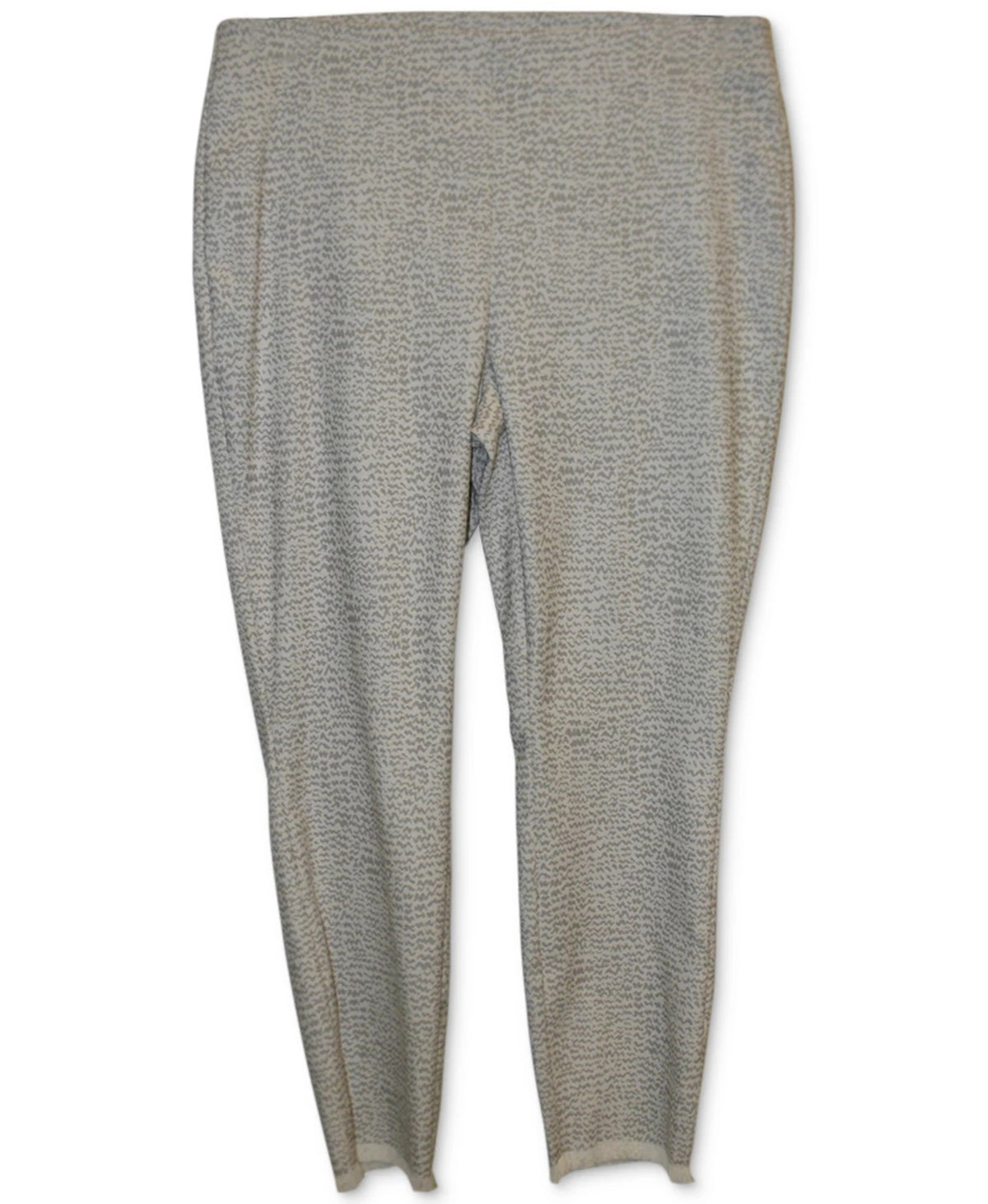 Alfani Women's Printed Fringed-Hem Skinny Ankle Pants Beigekhaki Size 12