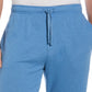 Cubavera Men's Solid Double Knit 9 Drawstring Shorts Blue Size X-Large