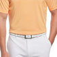 PGA Tour Men's Single Feeder Stripe Golf Polo Orange Size Medium