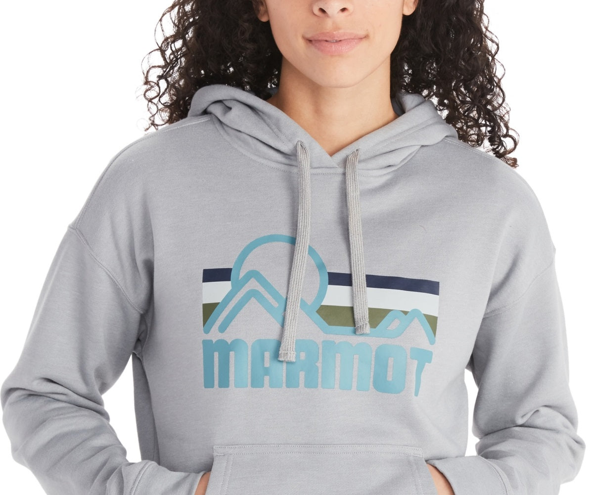 Marmot Women's Coastal Fleece Hoodie Gray Size Small