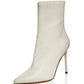 Aqua Women's Gal Pointed High Heel Booties Beige Size 8.5 M
