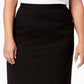 Kasper Women's Pencil Skirt Black Size 22W