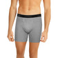 Hanes Men's Big & Tall 3 Pk Boxer Briefs Black Size XXXX-Large
