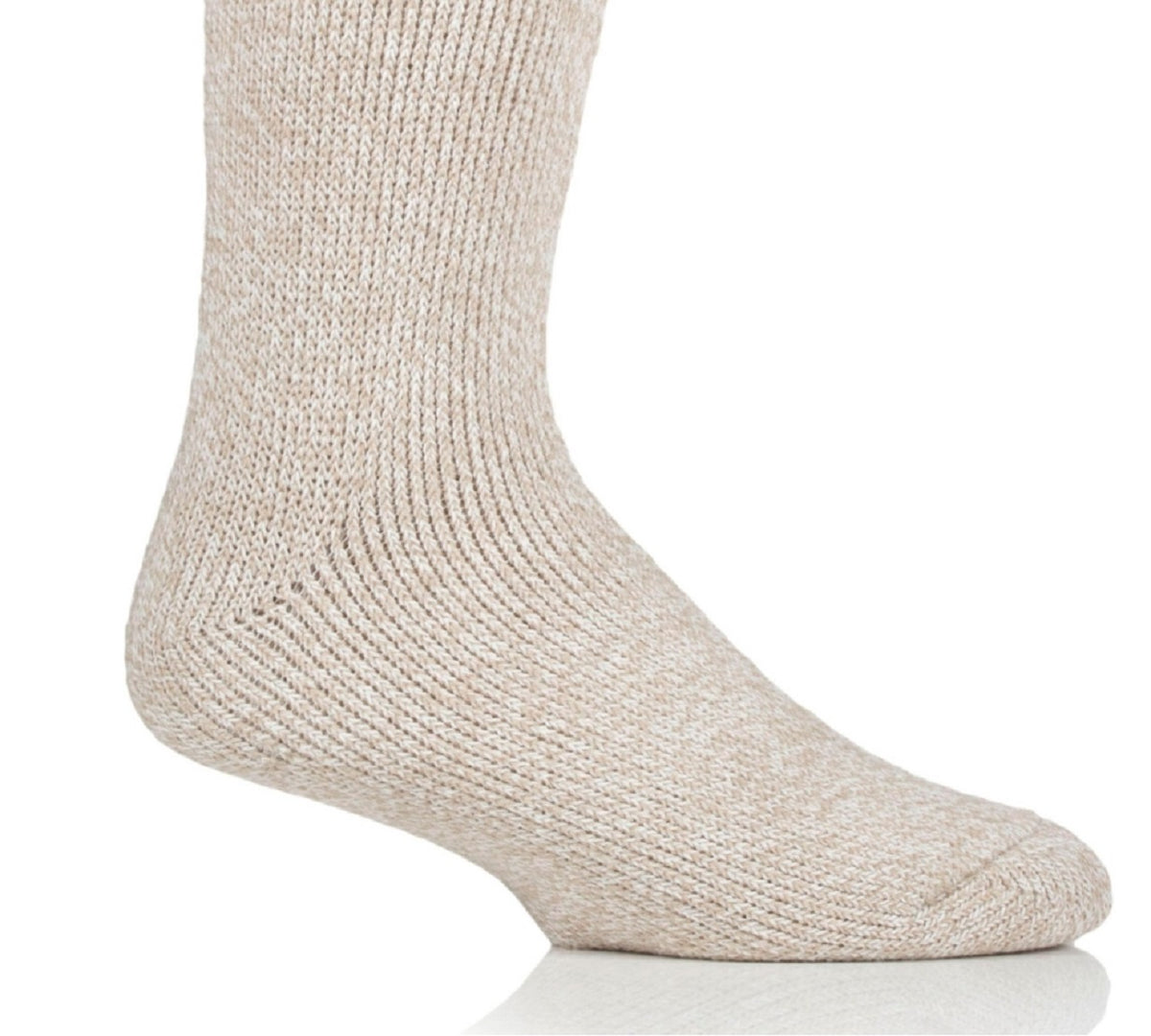 Heat Holders Men's Dunnock Twist Crew Sock White Size 7-12
