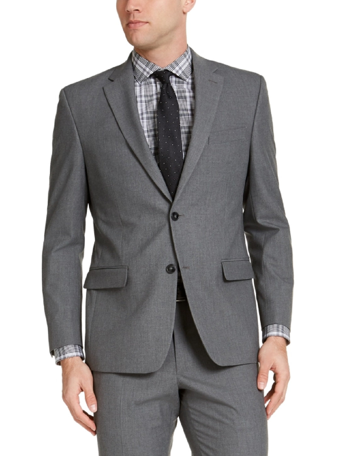 Izod Men's Classic Fit Suits Gray Size 44