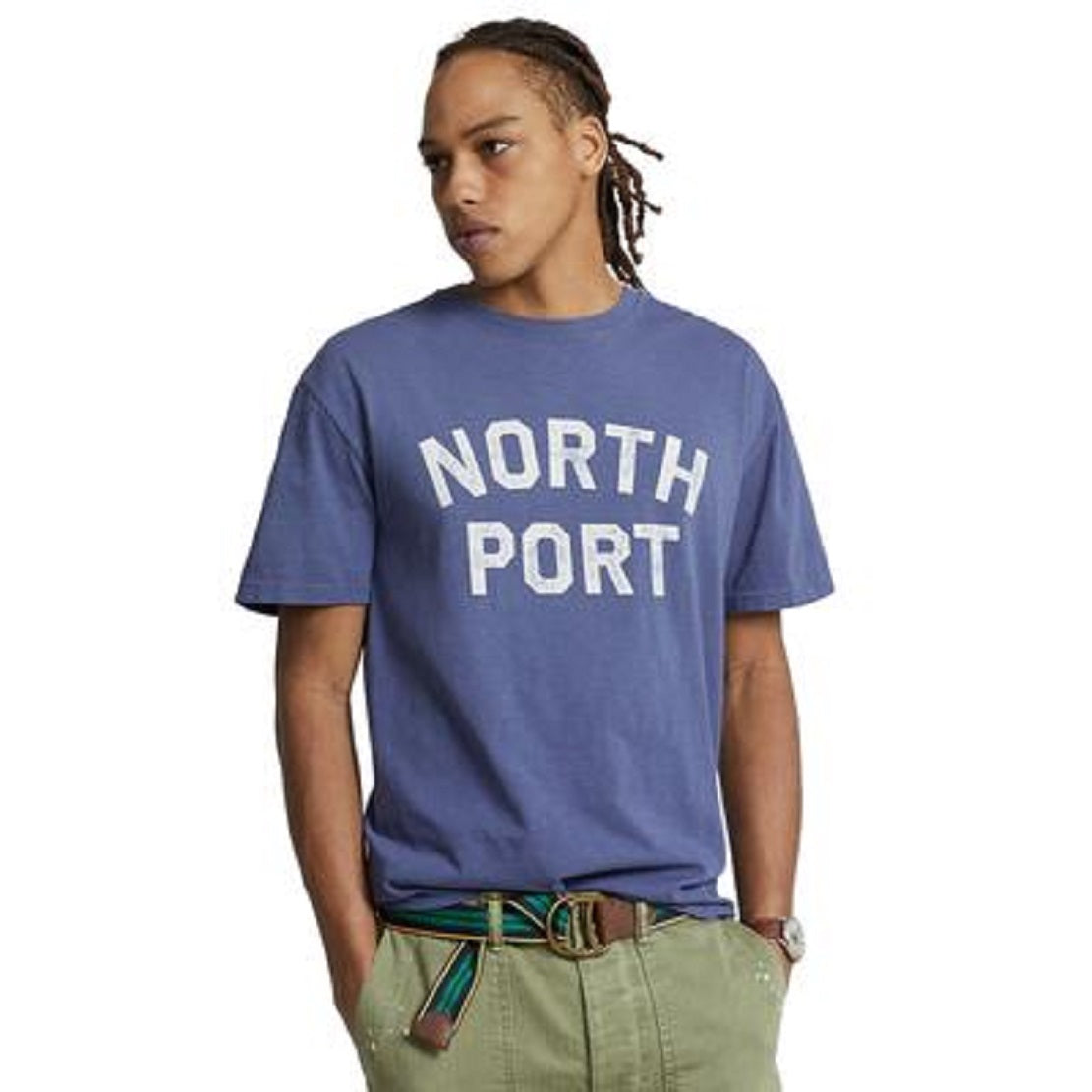 Polo Ralph Lauren Men's Classic Fit Jersey Graphic T-Shirt Blue Size XX-Large