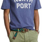 Polo Ralph Lauren Men's Classic Fit Jersey Graphic T-Shirt Blue Size XX-Large