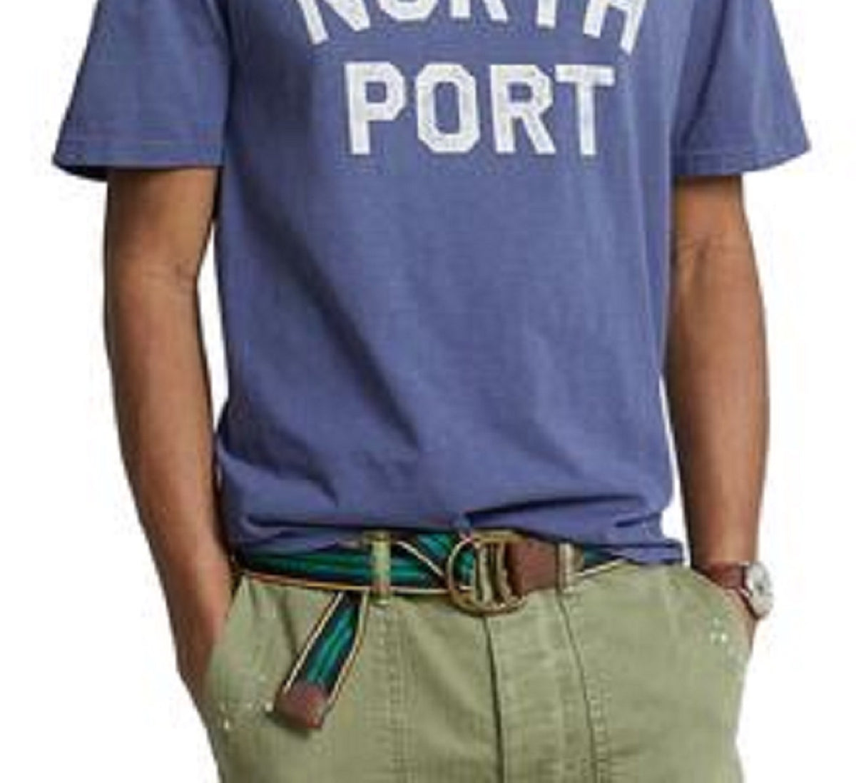 Polo Ralph Lauren Men's Classic Fit Jersey Graphic T-Shirt Blue Size XX-Large