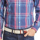 Brooks Brothers Men's Regent Non Iron Plaid Slim Fit Button Down Shirt Blue Size Large