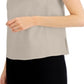 Alfani Women's Sleeveless Linen Blend Top Brown Size X-Small