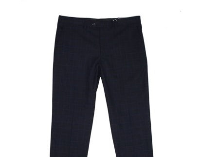 Vince Camuto Men's Dress Pants Plaid Slim Stretch Black Size 32X32
