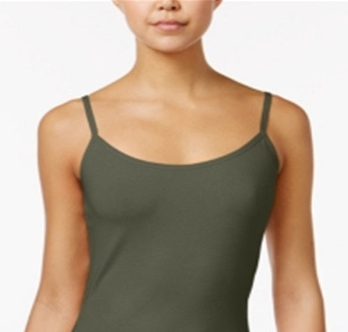 Planet Gold Junior's Aveto Stretch Knit with Adjustable Straps Camisole Green Size X-Large