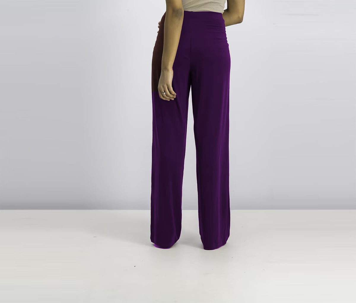 Alfani Women's Knit Wide Leg Pant Purple Size PS