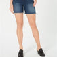 Style & Co Women's Frayed Hem Mid Rise Shorts Blue Size 12