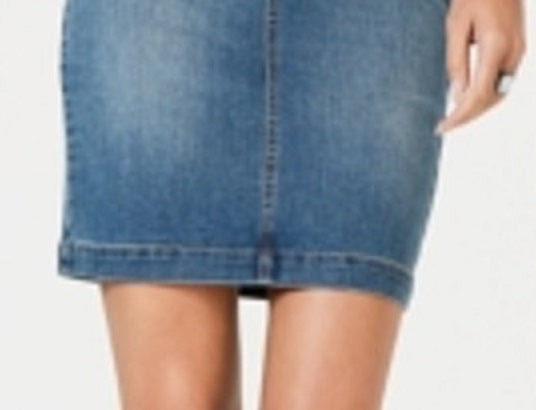 Style & Co Women's Denim Skirt Blue Size 12 Petite