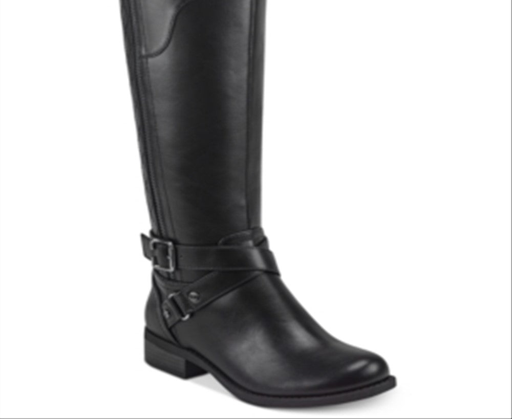 Guess Women's Haydin Faux Leather Riding Boots  Black  Size 6 M