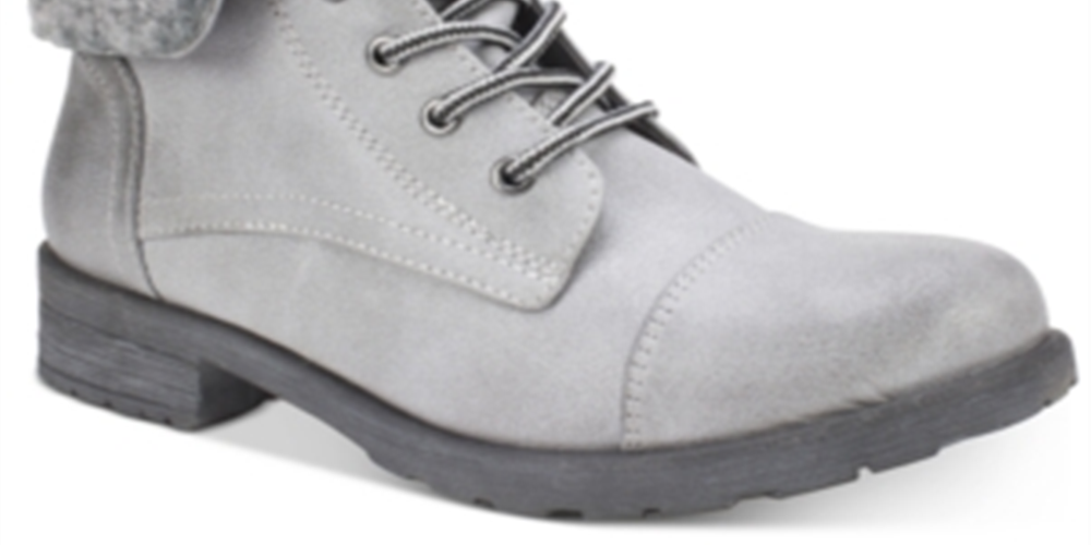 White Mountain Women's Sandro Combat Boots Gray Size 5.5