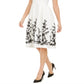 Donna Rico Women's Floral Hem a Line Dress White Size 4