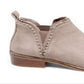 Steve Madden Women's Koto Studded Ankle Leather Booties Nude Size 9 M