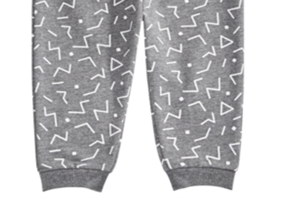 First Impressions Toddler Boy's Geo Print Joggers Gray Size 3T