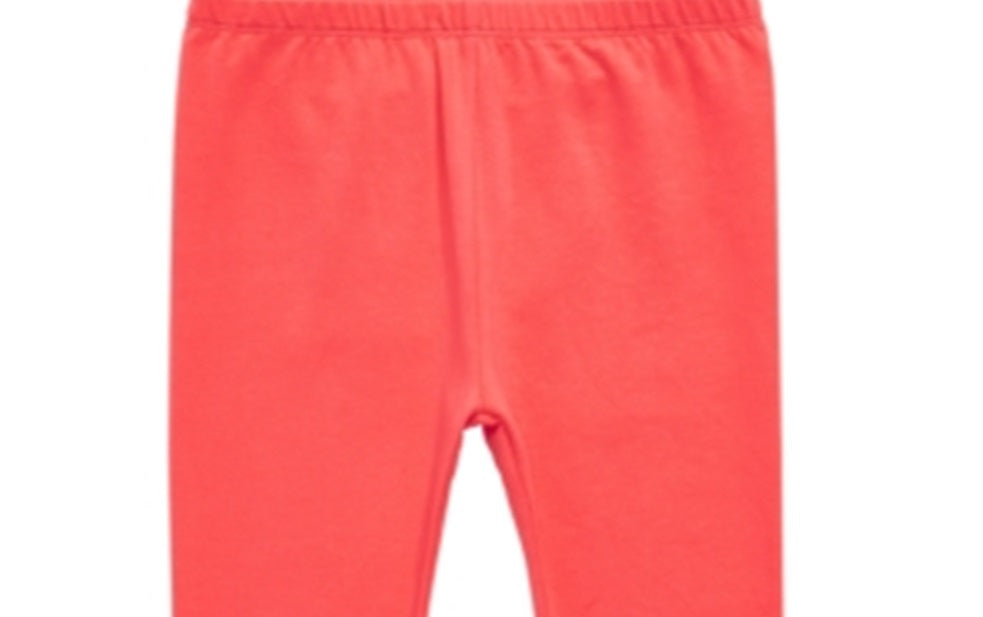 First Impressions Toddler Girl's Bow Trim Leggings Orange Size 4T