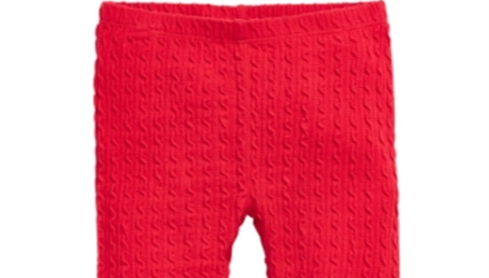 First Impressions Baby Girl's Textured Leggings Red Size 24MOS