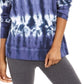 Tommy Hilfiger Women's French Terry Tie-Dye Sweatshirt Blue Size S