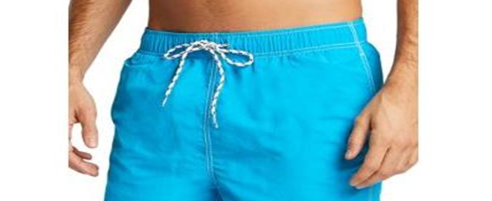Nautica Men's Solid Swim Trunk Blue Size XX-Large