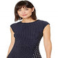 Ralph Lauren Women's Polka Dot Stretch Jersey Dress Blue Size X-Large