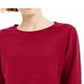 Karen Scott Women's Sweater Medium Fleece Solid Pullover Red Size Medium