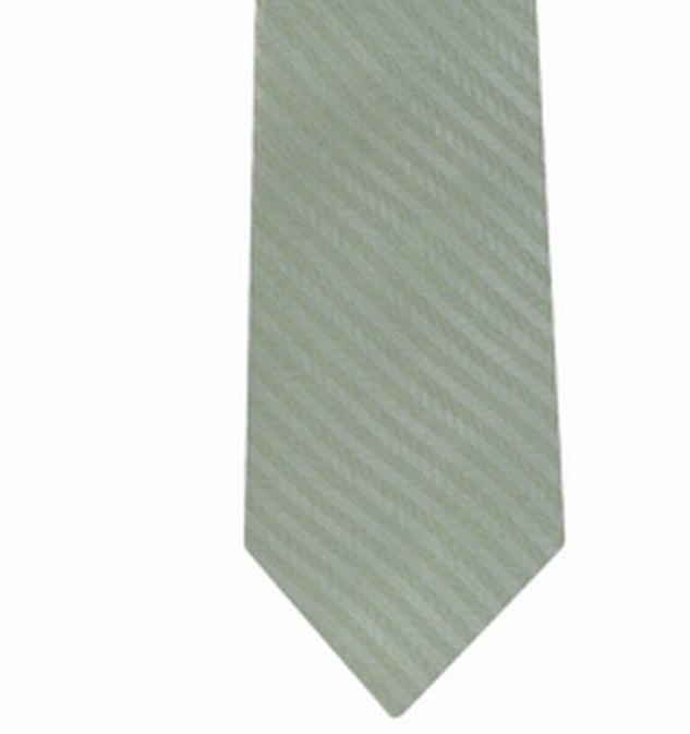 DKNY Men's Street Silk Striped Neck Tie Green Size Regular