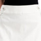 INC International Concepts Women's Mini Denim Sailor Skirt White Size 6