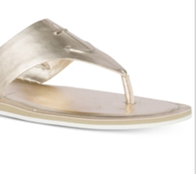 Sperry Women's Seaport Thong Leather Open Toe Casual Pu/Platinum Gray Size 8 M