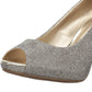 Bandolino Women's  Textured Rainaa Peep-Toe Pump Yellow Size 10.5 M